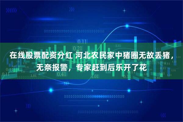 在线股票配资分红 河北农民家中猪圈无故丢猪，无奈报警，专家赶到后乐开了花